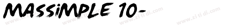 MasSimple 10字体转换